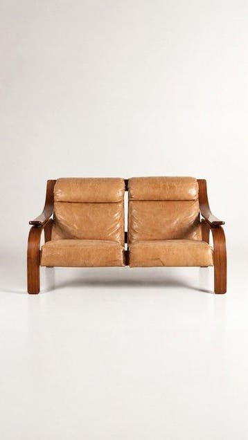 Arflex - Marco Zanuso - Canapé - woodline - Bois, Cuir -