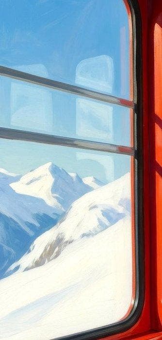 Le Yack - Red Carriage - Hand signed, Antiek en Kunst, Kunst | Designobjecten