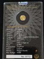 Rwanda. 10 FRW 2017 ouro puro e diamante natural (Zonder