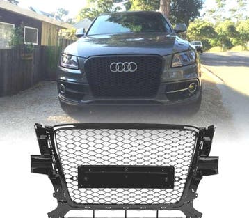 CALANDRE AUDI Q5 8R 08-12 LOOK RS NOIR, Verzenden