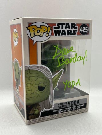 Star Wars - Signed by Dave Barclay (Yoda), Nieuw