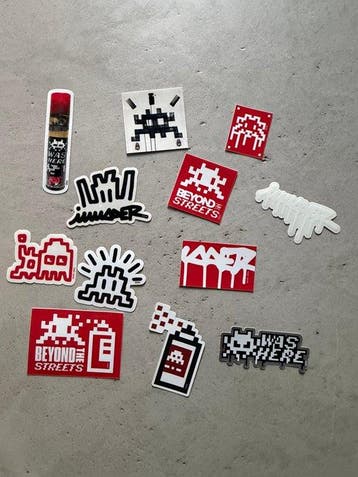 Invader (1969) - Beyond the Streets Paris - Stickerpack 2