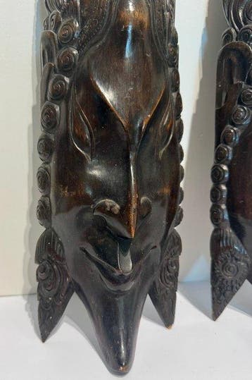 Balinese maskers - Hout - Indonesië - 20e eeuw