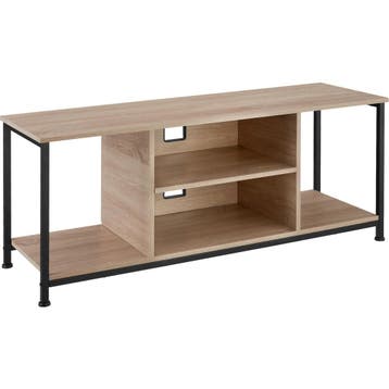 tectake TV-meubel met 4 open vakken en verstelbare plank - 1, Verzenden, Nieuw
