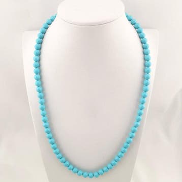 Turquoise - Argent - Collier - fabrication artisanale