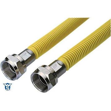 Raminex Ecoflex RVS gasslang M24 x M24, 40 cm, Verzenden, Nieuw