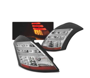 Feux Arrière Pour Suzuki Swift 10-17 Led Bar Lti Noir, Verzenden