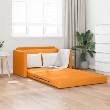 vidaXL Slaapbank / zetel Dongeel 124 x 71 x 78 cm Stof, Huis en Inrichting, Zetels | Zetels, Verzenden, Nieuw
