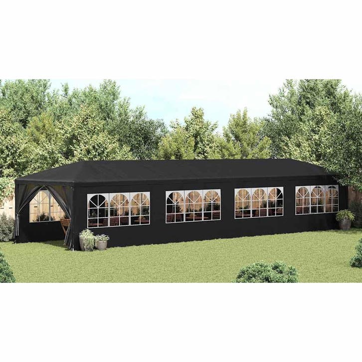 vidaXL Partytent 3x12 m antraciet, Jardin & Terrasse, Tonnelles, Envoi