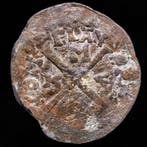 . middeleeuws Sack seal or lead seal +MAChS.....OSIS. Shield, Postzegels en Munten