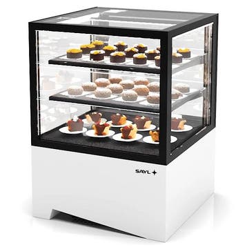 Koelvitrine | INTEGRA | Wit/Zwart | +2°C/+6°C | Geforceerd, Verzenden, Nieuw in verpakking