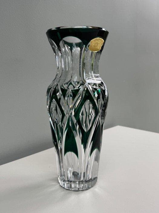 Val Saint Lambert - Vaas - Maintenon ‘M’ 30 cm - Kristal, Antiquités & Art, Antiquités | Verre & Cristal