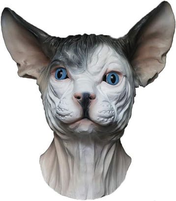 Naakte kat masker (grijs), Verzenden