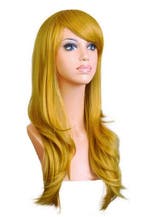 Luxe Lange Gouden Pruik Zeemeermin Goud Geel Mermaid Lang Ha, Ophalen of Verzenden, Nieuw