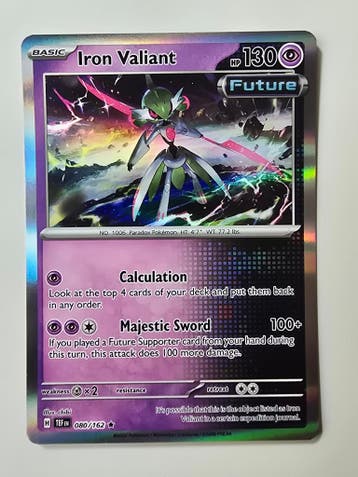 IRON VALIANT (TEMPORAL FORCES 080/162) (HOLO) (TRADING CARD), Gebruikt