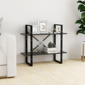 vidaXL Boekenkast met 2 schappen 80x30x70 cm bewerkt hout, Verzenden