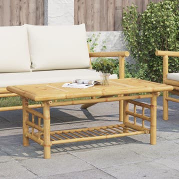 vidaXL Salontafel 110x55x45 cm bamboe, Verzenden