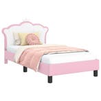 Bedframe Roze PU 80x160 | Tweede Kansje | OP = OP, Verzenden, Nieuw