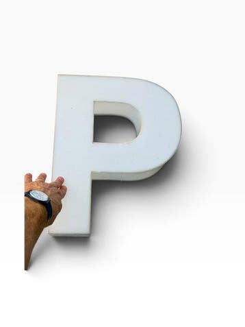 Grote Letter “P” / Geen reserveprijs! - Lichtbord - Plastic