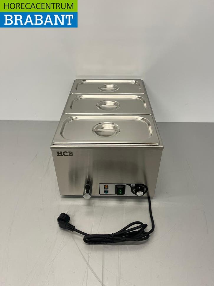 RVS Bain marie 3 x 1/3 GN 230V Horeca, Zakelijke goederen, Horeca | Keukenapparatuur, Ophalen of Verzenden