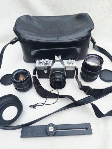 Praktica Super TL3 + Pentor Auto 2.8/28mm + Domiplan Auto, Nieuw