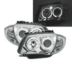 PHARES BMW E81 E87 E82 E88 ANGEL EYES FOND CHROME, Verzenden, Neuf