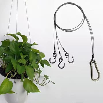 Bloempot bloembak plantenbak ophangset met 3 kabels, Verzenden, Nieuw
