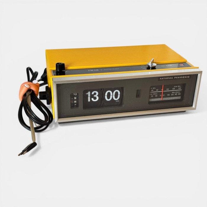 Flip klok - National Panasonic Matsushita Space Age Plastic, Antiquités & Art, Art | Objets design