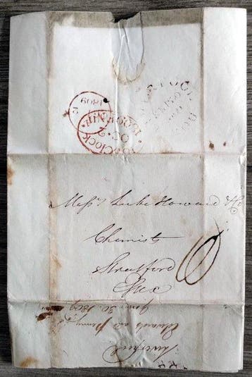 Groot-Brittannië 1809/1809 - 1809 Wetenschappelijke factuur, Gestempeld