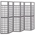 vidaXL Kamerscherm/trellis met 6 panelen 242,5x180 cm, Verzenden, Nieuw