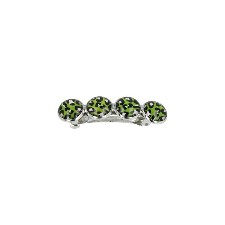 Haarspeld Patentspeld 5cm - Cirkel – Panter Print – Groen, Handtassen en Accessoires, Uiterlijk | Haarverzorging