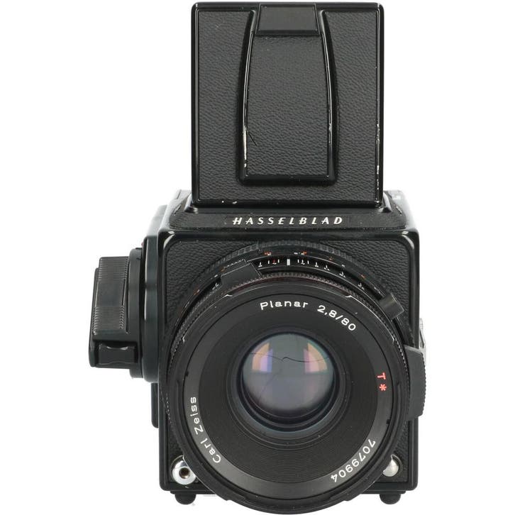 Tweedehands Hasselblad 501C met CF Planar 80/2.8 CM2584, TV, Hi-fi & Vidéo, TV, Hi-fi & Vidéo Autre, Enlèvement ou Envoi