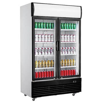 Koelkast | 1010L | Zwart/Wit | +2°C/+10°C | Geforceerd |, Verzenden, Nieuw in verpakking