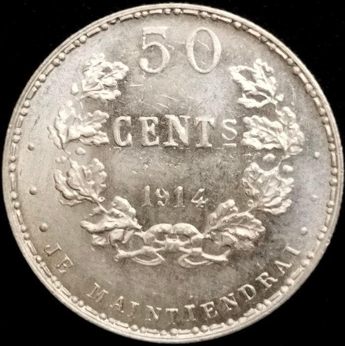 Luxemburg. 50 Centimes 1914 Brussels, Marie-Adelaïde, type, Postzegels en Munten, Munten | Europa | Niet-Euromunten