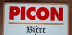 J M B Paris - Authentieke geëmailleerde plaat PICON, Bier