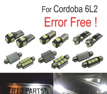Kit 6 Ampoules Led Pour Seat Cordoba 6L 6L2 03-09, Verzenden, Nieuw