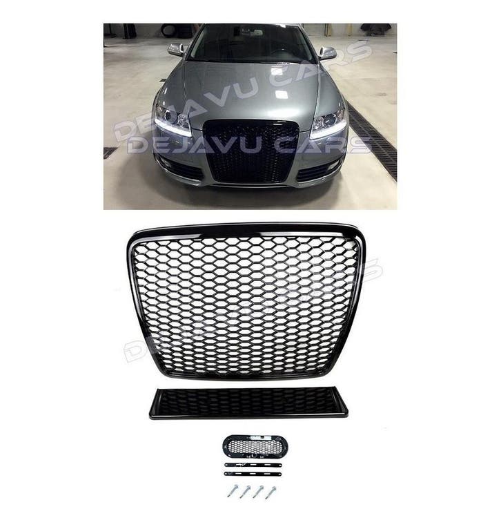 RS6 Look Front Grill voor Audi A6 C6 4F / S line / S6, Autos : Divers, Tuning & Styling, Enlèvement ou Envoi