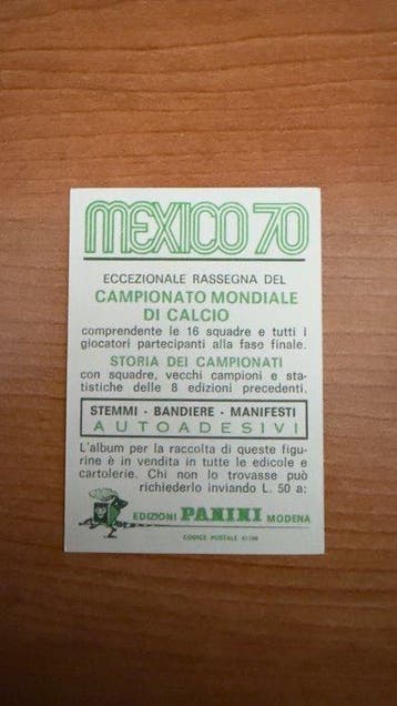 Panini Mexico 70 Helmut Rahn First edition - 1 Sticker -, Nieuw