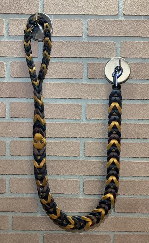 Lederen honden riem Brown/cognac/black, Auto-onderdelen, Overige Auto-onderdelen, Nieuw, Ophalen of Verzenden