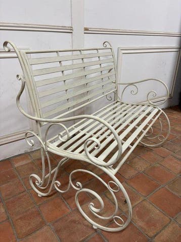 Garden Bench Curls - Bank - Metaal