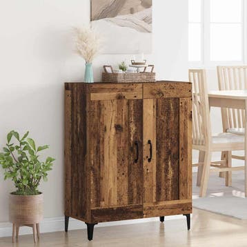 vidaXL Dressoir Oud Hout 69,5 x 34 x 90 cm Bewerkt hout, Verzenden