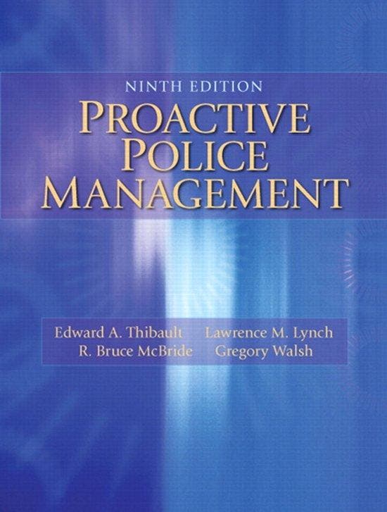 Proactive Police Management 9780133598438 Thibault Edward, Boeken, Taal | Engels, Zo goed als nieuw, Verzenden