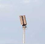 Lampenrek t.b.v. montage schijnwerper op een lichtmast.  Zwa, Verzenden
