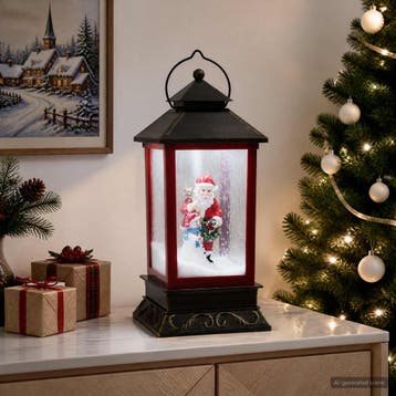 vidaXL Kerstlantaarn ESPOO Koel wit 17,5 x 17,5 x 41 cm, Verzenden, Nieuw