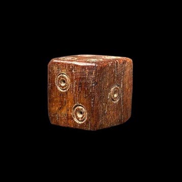 Oud-Romeins, Keizerrijk been / bot dobbelsteen - Ancient