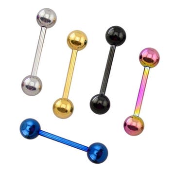 Fako Bijoux - Barbell Piercing - 12mm - Set - 5 Stuks, Verzenden, Nieuw