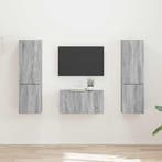 vidaXL Tv-meubelset 5 pcs Grijs Sonoma Bewerkt hout, Huis en Inrichting, Verzenden, Nieuw