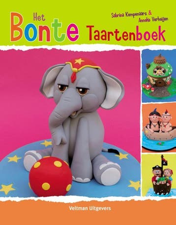 Het bonte taartenboek 9789048309641 Sabrina Kempenaars, Boeken, Verzenden, Zo goed als nieuw, Sabrina Kempenaars