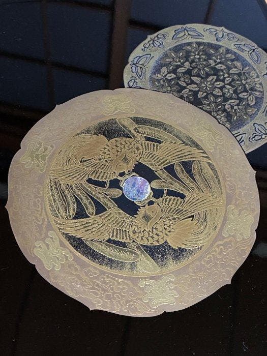 Aizu Lacquer Raden Suzuri-bako with presentation box &, Antiquités & Art, Antiquités | Autres Antiquités