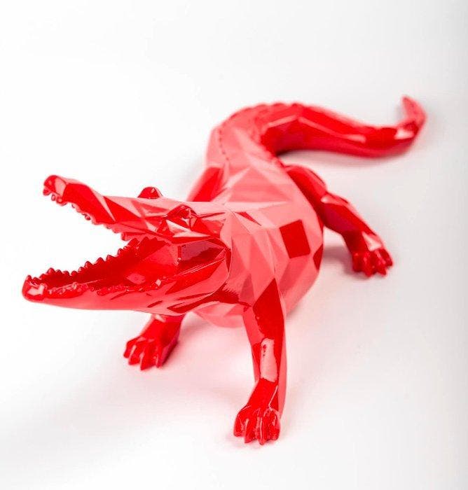 Richard Orlinski (1966) - Croco (Red Orlinski), Antiek en Kunst, Kunst | Schilderijen | Modern